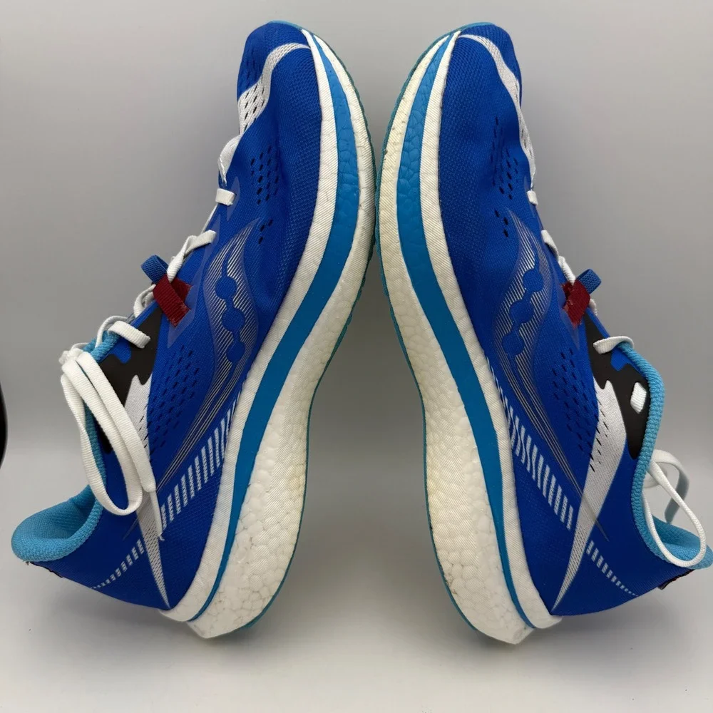 Saucony Endorphin Pro 2 Running Shoes Mens 10.5 Blue White Carbon Plate